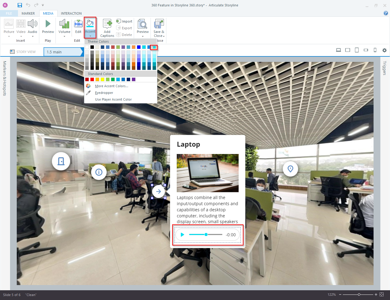 Adding 360 images in Articulate Storyline 360 13