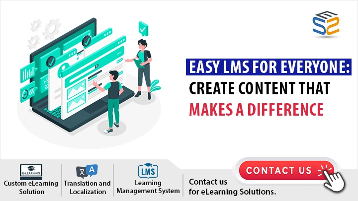 Small business owner using LMS for employee training Banner